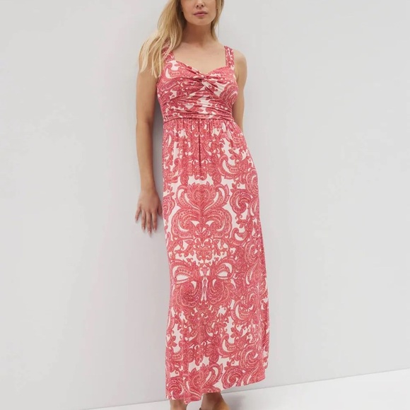 Soma Red and White Paisley Dress - Picture 4 of 4